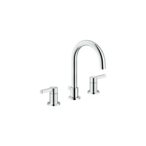 LR116211/1T1CR RUBINETTO MISCELATORE LAVABO TRE FORI BOCCA MM.150 CON SCARICO T1 CROMO NOBILI - immagine 1