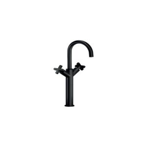 LR116228/2BM MONOFORO LAVABO BACINELLA CON SCARICO PUSH NERO OPACO NOBILI - immagine 1