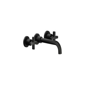 LR116298/1EBM RUBINETTO MISCELATORE BICOMANDO LAVABO AD INCASSOBOCCA MM.200 NERO OPACO NOBILI - immagine 1