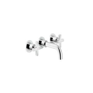 LR116298/ECR RUBINETTO MISCELATORE BICOMANDO LAVABO AD INCASSOBOCCA MM.150 CROMO NOBILI - immagine 1