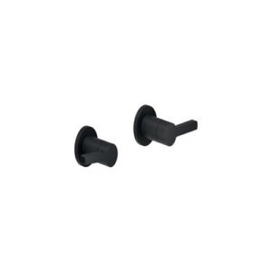 LRK116208/1T1BM COPPIA RUBINETTI D'ARRESTO AD INCASSO 1/2" T1 NERO OPACO NOBILI - immagine 1