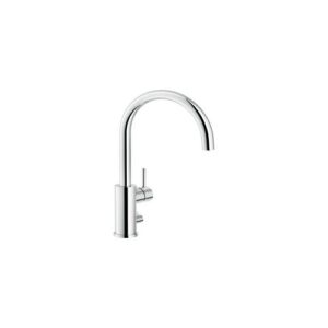 LV00113/10CR RUBINETTO MONOCOMANDO LAVELLO CANNA GIREVOLE ATTACCO LAVASTOVIGLIE CROMO NOBILI - immagine 1