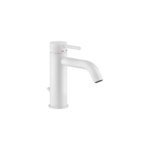 LV00118/15WM RUBINETTO MONOCOMANDO LAVABO BOCCA ALTA CON SCARICO 1"1/4 LIVE BIANCO OPACO NOBILI - immagine 1