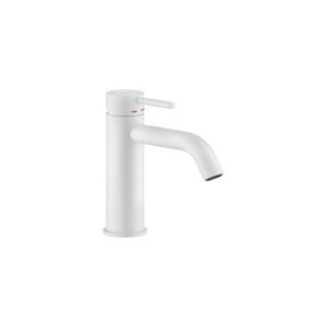 LV00118/16WM RUBINETTO MONOCOMANDO LAVABO BOCCA ALTA CON SCARICO PUSH 1"1/4 LIVE BIANCO OPACO NOBILI - immagine 1