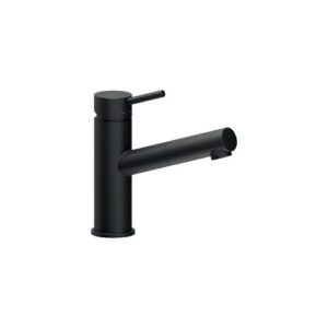 LV00118/40BM RUBINETTO MONOCOMANDO LAVABO DOCCIA ESTRAIBILE CON SCARICO PUSH LIVE NERO OPACO / BL NOBILI - immagine 1