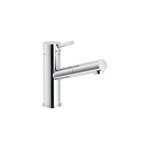 LV00118/40CR RUBINETTO MONOCOMANDO LAVABO DOCCIA ESTRAIBILE CON SCARICO PUSH LIVE CROMO NOBILI - immagine 1