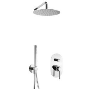 LV14351435118451 Kit doccia incasso, braccio soffione parete Levetta FRISONE