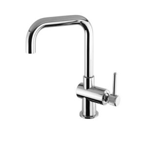 LVF0X0151 MONOFORO LAVABO XL CANNA "U" GIREVOLE T/C SENZA SCARICO CROMATO LEVETTA FRISONE - immagine 1