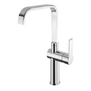 MAF2X3451 MONOFORO LAVABO XL c/prolunga CANNA "U" SCARICO STOP OPEN CROMATO MARVEL FRISONE
