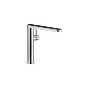 MH109113NICR RUBINETTO MISCELATORE LAVELLO CANNA GIREVOLE CON LAMINATO SU BOCCA CROMO NOBILI