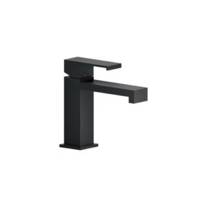 MI102118/2BM RUBINETTO MONOCOMANDO LAVABO CART.Ø28 CON SCARICO AUTOMATICO PUSH MIA NERO OPACONOBILI - immagine 1
