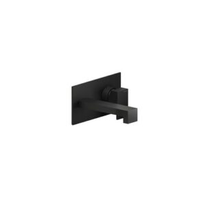 MI102198BM RUBINETTO MISCELATORE LAVABO INCASSO A PARETE BOCCA 150MM MIA NERO OPACO (VEL NOBILI - immagine 1