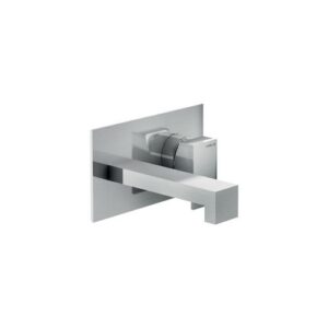 MI102198IX RUBINETTO MISCELATORE LAVABO INCASSO A PARETE BOCCA 150MM MIA INOX NOBILI - immagine 1