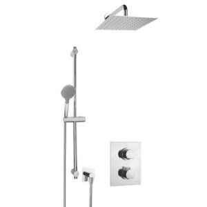 NS67351233242051  Miscelatore termostatico incasso, saliscendi, braccio soffione a parete NS FRISONE