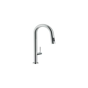 PO108137CR RUBINETTO MISCELATORE LAVELLO Ø30 DOCCIA ESTRAIBILE PULL DOWN "POP" CROMO NOBILI - immagine 1