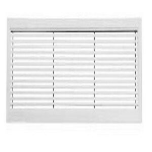 PWC100016 BOCCHETTA LINEARE IN ALLUMINIO VERNICIATO BIANCO CON CORNICE 600x200 TECNOSYSTEMI - immagine 1