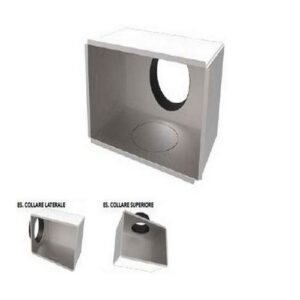 PWD100010 PLENUM COIBENTATO CON 3 INGRESSI PREDISPOSTI PER COLLARINI MOD. E5 TECNOSYSTEMI - immagine 1