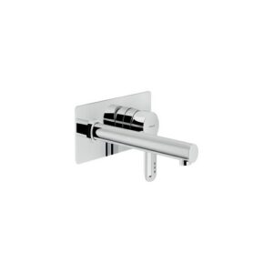 RD00198/1CR RUBINETTO MONOCOMANDO LAVABO INCASSO A PARETE CON PIASTRA BOCCA 200mm NEW ROAD CROMO NOBILI - immagine 1