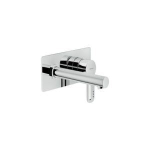 RD00198CR RUBINETTO MONOCOMANDO LAVABO INCASSO A PARETE CON PIASTRA BOCCA 150MM NEW ROAD CROMO NOBILI - immagine 1