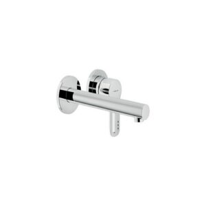 RD00199/1CR RUBINETTO MONOCOMANDO LAVABO INCASSO A PARETE CON ROSONI BOCCA 200MM NEW ROAD CROMO NOBILI - immagine 1