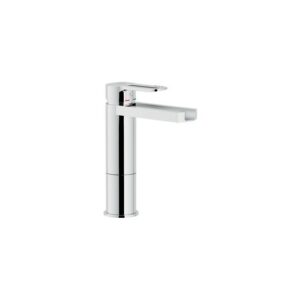RDC0158/2CR RUBINETTO MONOCOMANDO LAVABO MEDIO A CASCATA SCARICO AUTOMATICO NEW ROAD CROMO NOBILI - immagine 1