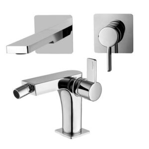 RO05 Set incasso piastra lavabo 15 cm con bidet cromato ROCK PAFFONI - immagine 1