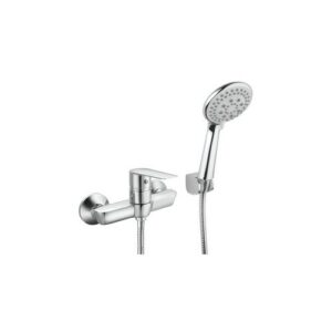 S0613-Q Miscelatore doccia esterno flessibile doccia doppia graffatura 1.5 m GIOIA EMI - immagine 1