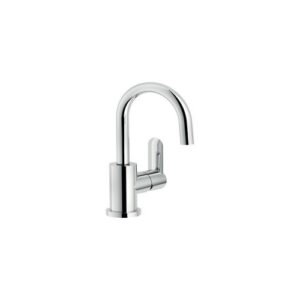 SA99338/2CR RUBINETTO MONOCOMANDO LAVABO CON SCARICO AUTOMATICO CANNA GIREVOLE SAND CROMO NOBILI - immagine 1