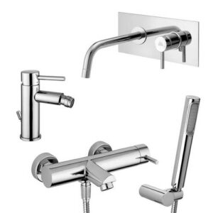 SK09 lavabo incasso + bidet + vasca flessibile STICK PAFFONI