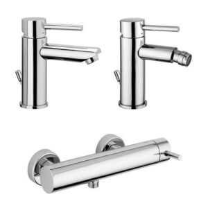 SK10 Miscelatori lavabo + bidet + doccia esterno in ottone cromato STICK PAFFONI