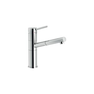 SN00717CR RUBINETTO MISCELATORE LAVELLO DOCCIA ESTRAIBILE SNOW CROMO NOBILI - immagine 1