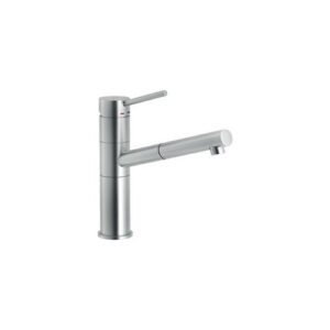 SN00717IX RUBINETTO MISCELATORE LAVELLO DOCCIA ESTRAIBILE SNOW INOX NOBILI