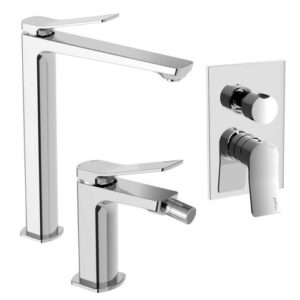 TI05 Set lavabo prolungato bidet incasso doccia 3 uscite TILT PAFFONI