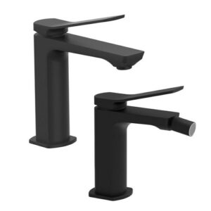 TI12 Set lavabo e bidet nero opaco TILT PAFFONI