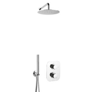 TI67351235048551 Miscelatore termostatico incasso braccio soffione a parete FRISONE