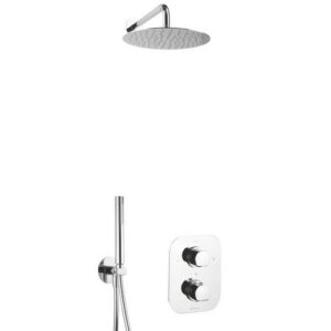 TI67451427118551 Miscelatore termostatico incasso braccio soffione a parete FRISONE - immagine 1