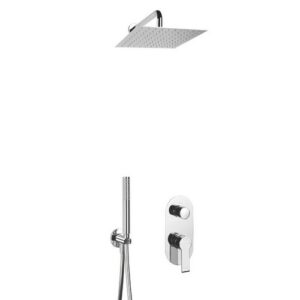 TQ17451233048451 Kit doccia incasso,braccio soffione parete TondoeQuadro FRISONE