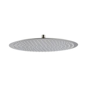 V08258AC005 SOFFIONE INOX TONDO ø400 H2 ACCIAIO SPAZZOLATO VEMA - immagine 1