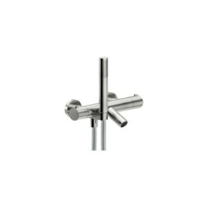 VE125010/2IX RUBINETTO MISCELATORE TERMOSTATICO VASCA ESTERNO CON GANCIO FLEX E DOCCIA INOX NOBILI