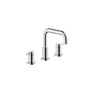 VE125211/2CR RUBINETTO MISCELATORE LAVABO TRE FORI CON SCARICO PUSH CROMO NOBILI - immagine 1