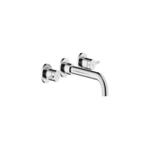 VE125298/1EIX RUBINETTO MISCELATORE BICOMANDO LAVABO AD INCASSO A PARETE BOCCA MM. 200 INOX NOBILI