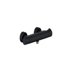 VV103030BM RUBINETTO MISCELATORE TERMOSTATICO DOCCIA ESTERNO NERO OPACONOBILI - immagine 1
