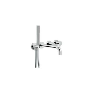 WEBK110/91TCR KIT RUBINETTO MONOCOMANDO VASCA INCASSO CROMO NOBILI