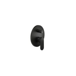 YO126100/EBM RUBINETTO MONOCOMANDO DOCCIA INCASSO CONDEVIAZIONE YOYO PARTE ESTERNA NERO OPACO NOBILI - immagine 1