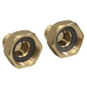 P15M Coppia di bocchettoni filettati maschio P15Y015 1"F X 1/2"M GIACOMINI - immagine 1