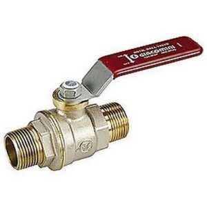 R913L Valvola con attacchi M-M maniglia a leva R913LX022 3/8" GIACOMINI - immagine 1