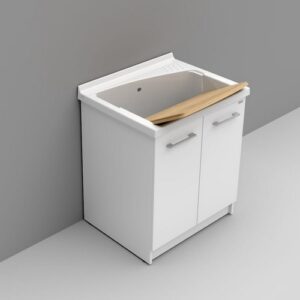 D083401 Lavatoio Incasso 75X61 Bianco Revine  DOLOMITE