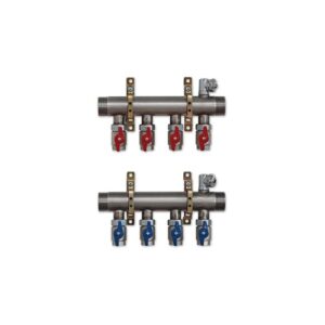 225ASF-08-11 Collettore inox con valvole a sfera 1-1/2"M x 3/4"x 11 vie TE-SA - immagine 1