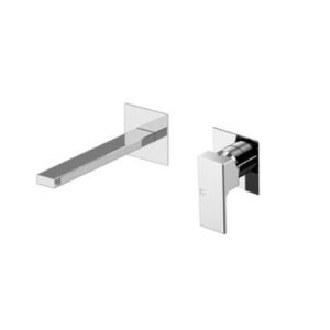2537-25C0 Miscelatore lavabo a parete con corpo incasso e bocca 200 mm KUBIK GATTONI