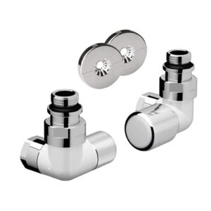 0156 12BC Kit topfar bianco-cromato con ingresso acqua a destra 1/2" FAR